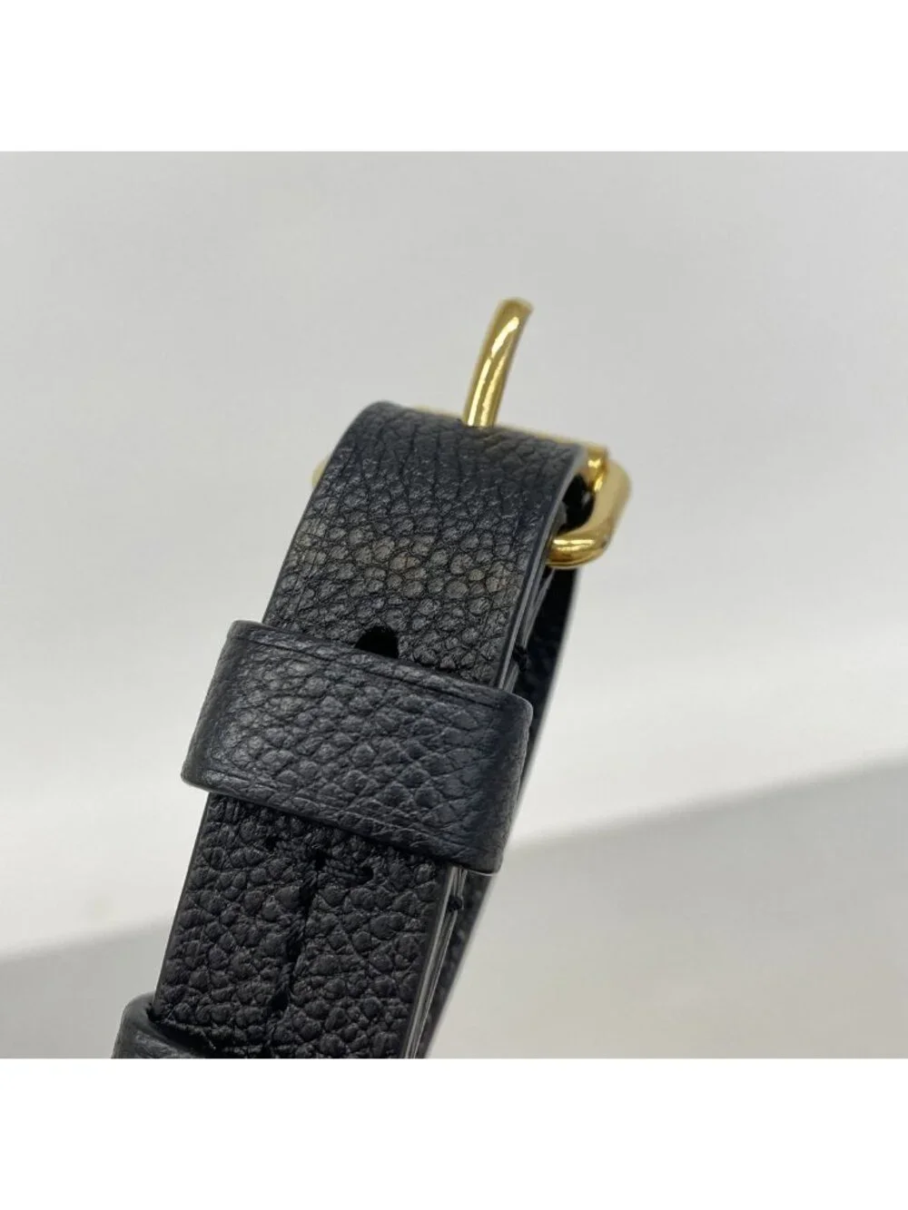 Louis Vuitton Handbag Monogram Empreinte Trianon MM Noir 2-Way Bag